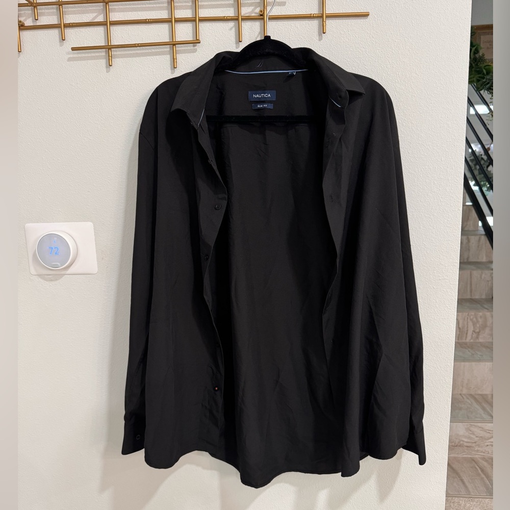 Nautica SlimFit, men’s black long sleeve, size XL